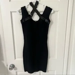SALE!【BCBG MAXAZRIA】Black Karella Sequined Cocktail Dress BCBGMAXAZRIA Black Karella Sequined Cocktail Dress - Runway